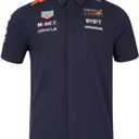 Red Bull Racing F1 Men's 2024 Team Button Down Shirt (XX-Large, Navy)