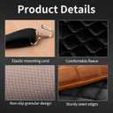 ESMING Driver and Passenger Car Seat Cushion for Full Back and Seat-Black