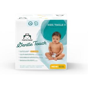 Mama Bear Gentle Touch Diapers, Size 3, 168 Count (4 packs of 42)
