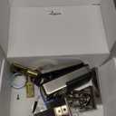 Veise VE07-L Fingerprint Smart Locks for Front Door with Zinc Alloy Handle Set, App Control, Keyless Entry, Electronic Digital Keypad Deadbolt, Auto Lock, Waterproof, Easy to Install, Satin Nickel