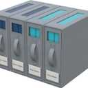 Premium Bed Sheet Organizer Set (4-Pack, Elegant Gray) - Ideal Storage for Closet, Under Bed, Linens - Neatly Organize Clothing, Pillows, Throws, Bedding, Ensuring Tidy Bedroom.