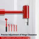 Upgraded Hinge Gap Adjustment Wrench Set, Heavy Door Hinge Adjustment Tool, 4 PCS Hinge Gap Adjusting Wrench, Tools used to adjust the gap between door chains and align door frames
