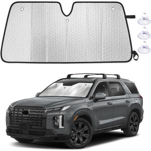 EcoNour Foldable Sun Shade Fit for Hyundai Palisade 2020-2024 2025 2026