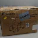 2-in-1 Heavy Duty Rollator Walker with 10" Front & 8" Rear Airless Tires, Foldable Transport Wheelchair for Seniors, Supports Up to 300 lbs, Adjustable Height, Safety Features, Easy Storage (Blue)