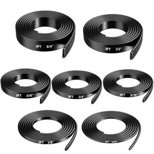 haisstronica 4:1 Heat Shrink Tubing Kit,7 Size 3/32"-3/4", Total 21Ft Adhesive Lined Marine Resistant Grade Shrink Wrap, Perfect for Home and Industrial,Black