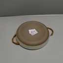 Ceramic Fruit Bowl or Salad Bowl with Double Eared Vine Weaving Handles, Ceramic Salad Bowl with Anti Slip Bottom,Large Fruit Bowl for Kitchen Counter(10Inches)
