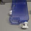 Refrigerator Water Dispenser 1.1 Gallon  Leak-Proof Slim Fridge Water Container with Spigot  BPA-Free Refillable Water Jug (Dark Blue)