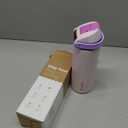 Insulated Water Bottle with Straw - Encool Stainless Steel Water Bottle with Push Button Lid, Leak-Proof & BPA-Free, Keeps Cold for 24 Hours for Sports, Travel, Gym (24 oz, Oyster Pink)