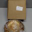 Gold Flower Vases for Centerpieces: Vintage Compote Bowl Vase for Wedding 4 Inch Small Pedestal Vase for Party Gold Centerpieces for Table Metal Urn for Event Home Decor Set of 2