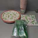 Sustainable Greetings Juvale 144 Piece Christmas Party Plates, Napkins, Cups, Cutlery with Holly Berry and Leaves Design (Serves 24) - Paper Plates - Christma Napkin