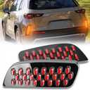Full LED Rear Bumper Reflectors Fog Brake Tail Light Lamps Compatible with Mazda CX50 CX-50 2023 2024 Turn Signal Feature Accessories