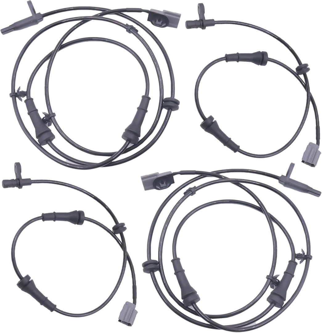 ABS Wheel Speed Sensor Front Rear Left Right Compatible with 2013 2014 2015 2016 2017 2018 2019 Nissan Sentra Driver and Passenger Side ABS Sensors # 479103DA0A 479003DA0A 479013DA0A (4pcs)