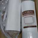 White Linen Lampshades Set of 2 Large, Drum Lamp Shade 16" Top x 16" Bottom x 10" High (Spider) Modern Lamp Shades for Table Lamps & Floor Lamp - Lampshades Replacement,Required Assembly -By GO&SO