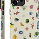 Generic Case Compatible with iPhone 14 Pro - Hybrid Durable Shockproof Phone Cover, Cases for Woman Girl - Lemon Fruit Flower Fish Aesthetic