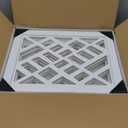 Cut-Out Design 16" Short Dog Gate for Small Dogs, Foldable Retractable Puppy Gate Indoor - Freestanding Lightweight Pet Barrier for Doorways, Stairs, Hallways (Extends to 35", White)