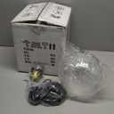 Bagood Globe Pendant Lighting with Clear Glass Gold and Black Light Fixture Globe Pendant Lighting Mid Century Modern Hanging Light Fixture for Sink Bathroom Entryway Kitchen Island (Bulb Incl.)