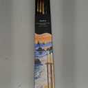 Nicpro 4 PCS Watercolor Brushes Professional, Extended Needle Point Brush Set, Sable Watercolor Brushes with Synthetic Extra Long Tip for Fine Detailing - Watercolor Acrylic Gouache Inks Painting