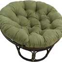 Blazing Needles Microsuede Papasan Cushion, 1 Count (Pack of 1), Sage Green Style: 48 in x 6 in x 48 in