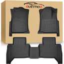 Floor Mats Compatible with 2005-2015 Toyota Tacoma Double Cab, All Weather TPE Liners, Black