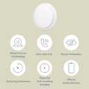 Jasullminral Silicone Bell Cat Tracker, Locator for Pets Only iOS, Kitty Location Tracking Collar, Works Worldwide with Any Collar, No Other Fees, Huthur Tag