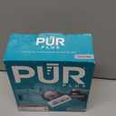 PUR Plus Horizontal Faucet Mount Filtration System with 3-in-1 Lead Reducing Filter, Water Filter for Sink, Lasts 100 Gallons, Compatible with Sinks with External Aerators, Metallic Grey