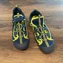 B GS Caged Watersock Flip Flops Blue/Green Kids Size 11