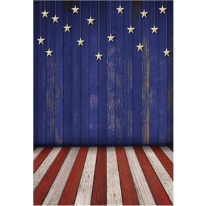 Funnytree Independence Day Rustic Wooden Floor Backdrop American Flag Plank Memorial Patriotic National Holiday Photography Background 4th of July Party Portrait Decor Banner Photo Booth Props 5x7ft