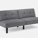 Convertible Foldable Padded Sofa Bed Solid Legs W/6-Position Adjustable Backrest