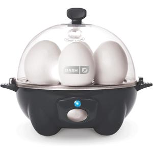 DASH Rapid Egg Cooker: 7 Egg Capacity Electric Egg Cooker for Hard Boiled Eggs, Poached Eggs, Scrambled Eggs, or Omelets with Auto Shut Off Feature - Black' DASH Rapid Egg Cooker: 7 Egg Capacity Electric Egg Cooker for Hard Boiled Eggs, Poached Eggs, Scrambled Eggs, or Omelets with Auto Shut Off Feature - Black'