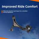 Front Lower Control Arm and Ball Joint Kit Compatible with 2013-2017 Honda Accord (Automatic Transmission) | Replace# K642509, K642517, K500315