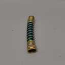 HYDRO MASTER Garden Hose Coiled Spring Protector, Solid Brass Connector, Garden Faucet Extension