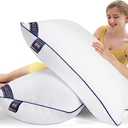 MZOIMZO Supportive Firm Bed Pillows for Sleeping- King Size, Set of 2, Cooling Hotel Quality with Premium Soft Down Alternative Fill for Back, Stomach or Side Sleepers, 20''x34'' (White)