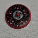 3M Xtract Hookit Hook and Loop Sanding Disc Backup Pad, 89410, 5 in, Max 12,000 RPM OPM, Hard, 44 Holes, Low Profile Finishing Disc Pad, 5/16-24 EXT