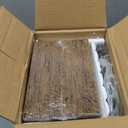 QEEIG Bathroom Shelves Over Toilet - Wall Mounted Floating Shelves Toilet Paper Storage Small Farmhouse Decor Shelf 16 inch Set of 3, Rustic Brown (019-BN3)