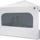 MordenApe Canopy Sidewall with Window Fits 10x10 Straight Leg Canopy Tents, Outdoor Instant Popup Canopy Sidewalls, 1 Pack (Actual Size: 120" W x 76" H, White with Silver Coating)