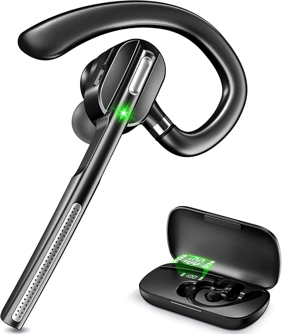 DECHOYECHO Wireless Headset, Bluetooth Earpiece with Noise Canceling Mic