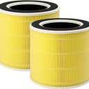 Nispira RP-AP089-F1 Replacement Filter For RENPHO Air purifier RP-AP089W / RP-AP089B RP-AP089S 4-in-1 True HEPA Activated Carbon, 2 Packs