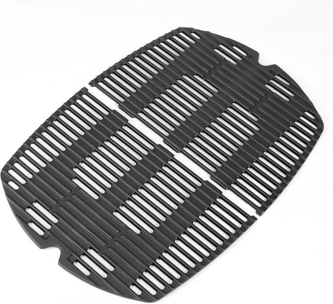 7584 7646 Grill Grates for Weber Q3200 Q300 Q3000 Q3100 Q320 57060001 586002 426001 56010049, Cast Iron Grill Grates for Q3200, 2 Packs