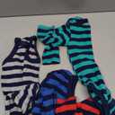 Simple Joys by Carter's Baby 4-Pack Long-sleeve Bodysuit (3-6 Months, Blue/Mint Green/Grey/Red Stripe)