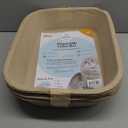 Kitty Sift Disposable Cat Litter Box Large, 6 Count, Durable Portable for Travel and Home, Eco-Friendly Disposable Litter Box Controls Odor