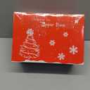 CT CRAFT LLC Red Snowflake Christmas Tree Topper Bow 11" with 4 Ribbon Streamers x 3 Yards Long Each for Holidy Elegant Fancy Home Décor Indoor