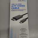 Zgear USB-C to HDMI Cable 6 Foot Supports 4K Resolution & Audio Plug & Play