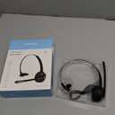 TECKNET Bluetooth Headset, Wireless On Ear Headphones with Noise Cancelling Microphone for Trucker, Hand Free Wireless Headset with Mute Mic for Phone