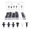 Medsuo 100pcs Plastic Car Body Trim Clips Universal Auto Rivet Fasteners Expansion Screws Push Type Retainers Clips Bumper Clips Panel Clips Car Accessories with Storage Box