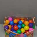 Ball Pit Balls for Baby and Toddler Phthalate Free BPA Free Crush Proof Plastic - Multicolored Pit Balls in Reusable Play Toys for Kids with Storage Bag (Bright colors) 
