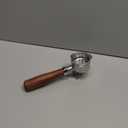 Espresso Portafilter 54mm Double Spout Compatible with Breville Bambino Plus (BES500) Infuser (BES840XL) 54mm Breville Barista Series- Wooden Handle - Stainless Steel Filter Basked Included