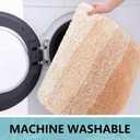 Arotive Microfiber Bathroom Rugs, Shaggy Soft and Absorbent Bath Rug, Non-Slip, Thick Plush Machine Washable Dry Bath Mats for Bathroom, Tub and Shower, 24x16, Peach, Rectangular