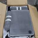 Marsail Sofa Bed, 3-in-1 Convertible Sleeper Sofa, Futon Couch with USB Charging, Side Pockets & Adjustable Backrest, Pull Out Couch for Living Room, Apartment, Loveseat, Velvet Fabric, Grey