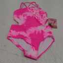 Kanu Surf Girls' Beach Sport Cut-Out One Piece Swimsuit Size 10