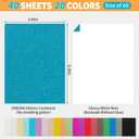 20 Colors 40 Sheets Glitter Cardstock,Cardstock Paper,Premium Sparkly Cricut Cardstocks,A5 Glitter Paper for Arts Crafts,Card Making, Scrapbook Supplies for DIY Project